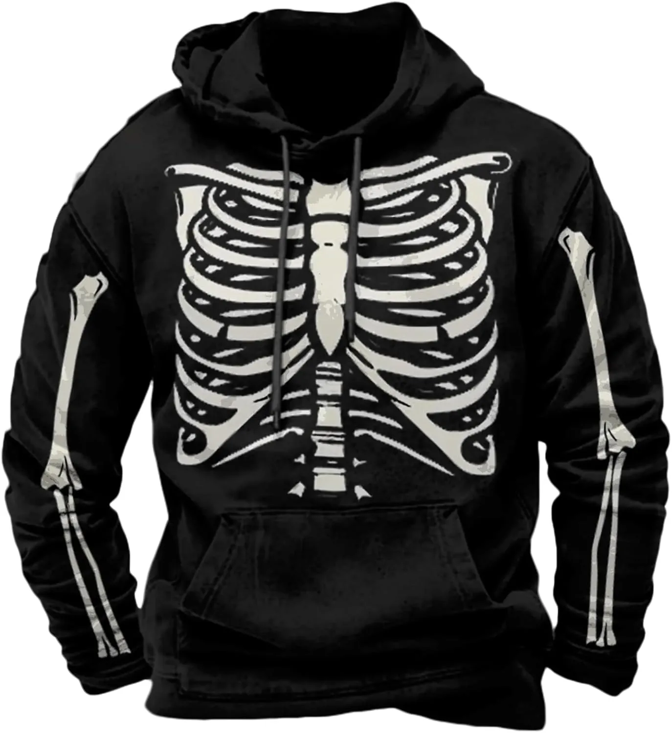 Halloween Hoodies for Men Fall Trendy Graphic Plus Size Sweatshirts Mens Funny Halloween Costume with Pocket