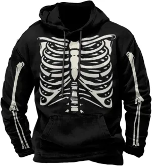 Halloween Hoodies for Men Fall Trendy Graphic Plus Size Sweatshirts Mens Funny Halloween Costume with Pocket