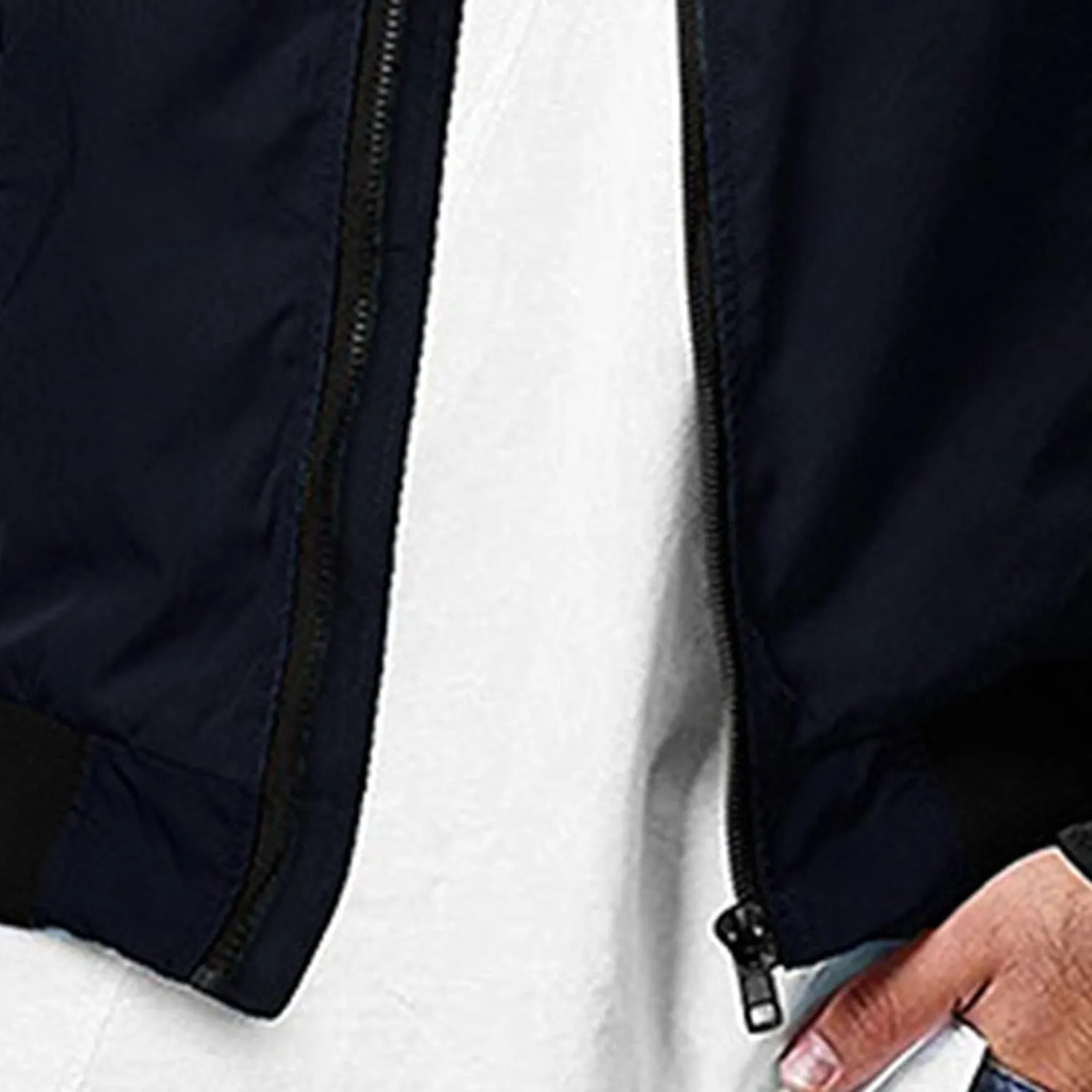 JEShifangjiusu Men's Lightweight Bomber Jackets Casual Summer Windbreaker Outdoor Golf Fashion Coat Slim Fit Flight Jacket