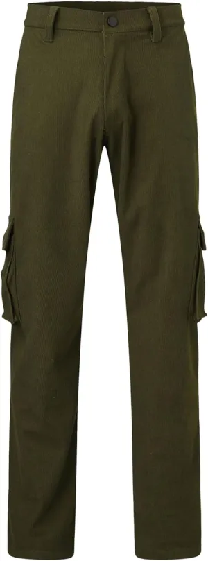 JEShifangjiusu Men'S Loose Corduroy Trousers Elastic Waist Pocket Straight Leg Pants Pleated Classic-Fit Stretch Chino Pant