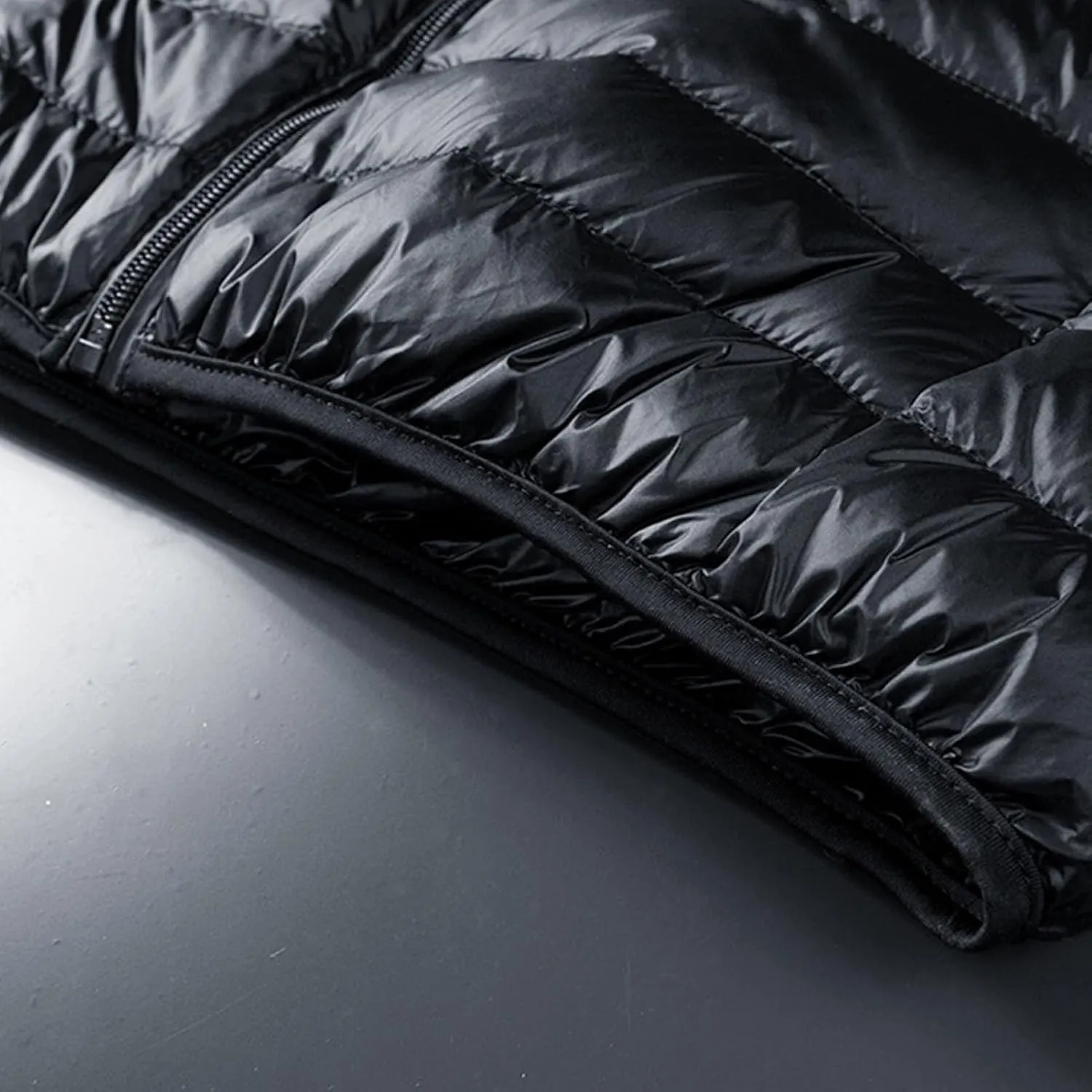 JEsilunmaMY Fall Winter Puffer Vest for Men Sleevelesss Down Jacket Packable Waistcoat Solid Color Lightweight Quilted Vests