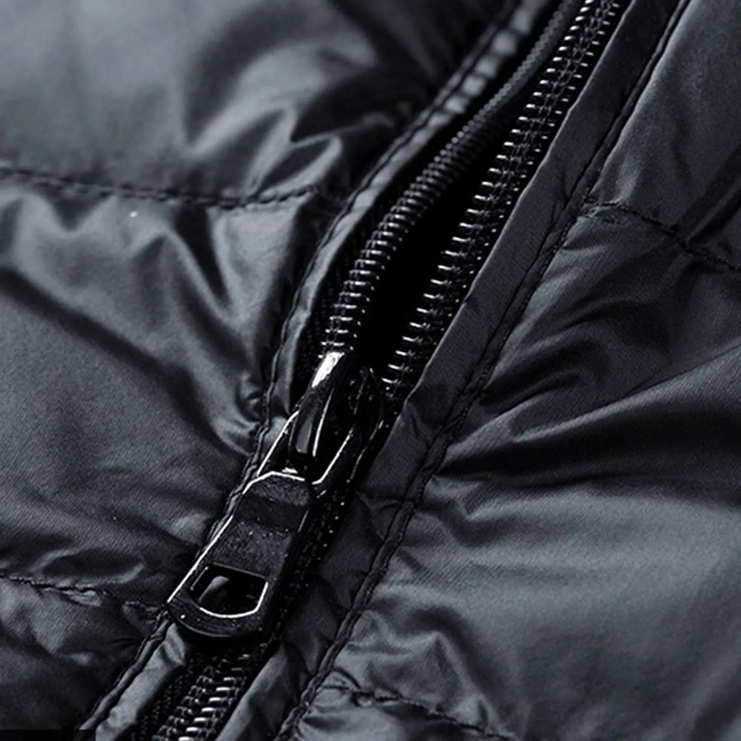 JEsilunmaMY Fall Winter Puffer Vest for Men Sleevelesss Down Jacket Packable Waistcoat Solid Color Lightweight Quilted Vests