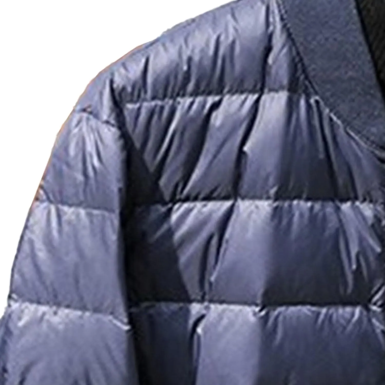JEsilunmaMY Men's Lightweight Baseball Puffer Bomber Jackets Warm Winter Quilted Varsity Jackets Thermal Padded Down Coats