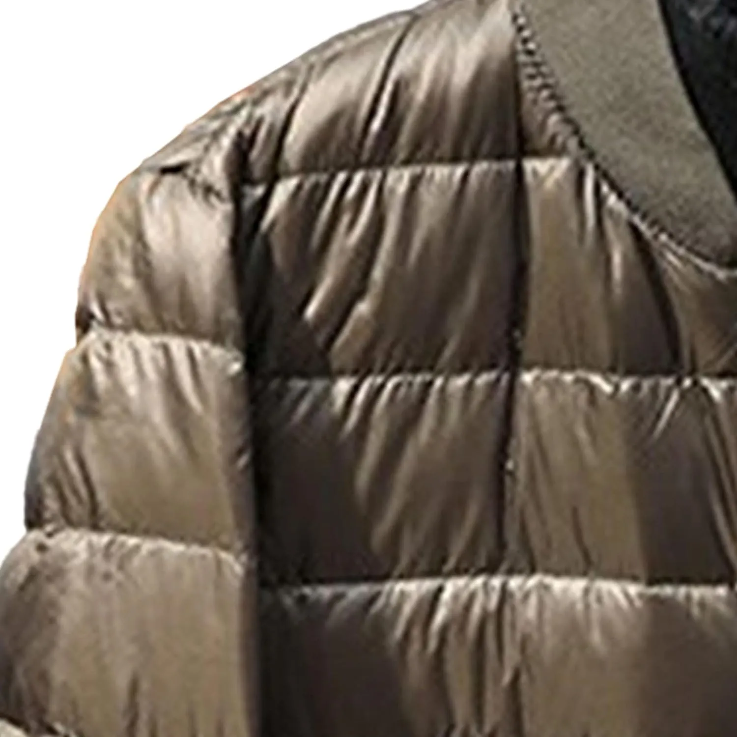 JEsilunmaMY Men's Lightweight Baseball Puffer Bomber Jackets Warm Winter Quilted Varsity Jackets Thermal Padded Down Coats