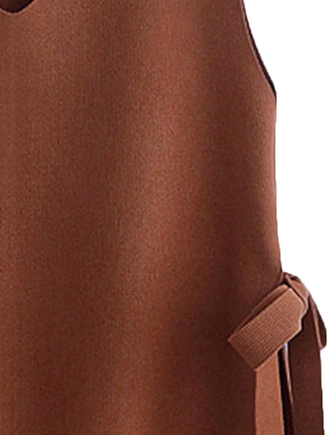 JEsilunmaMY Women's Side Tie Sleeveless Sweater Vest Lightweight V Neck Pullover Tank Tops Solid Color Loose Knitwear Vest