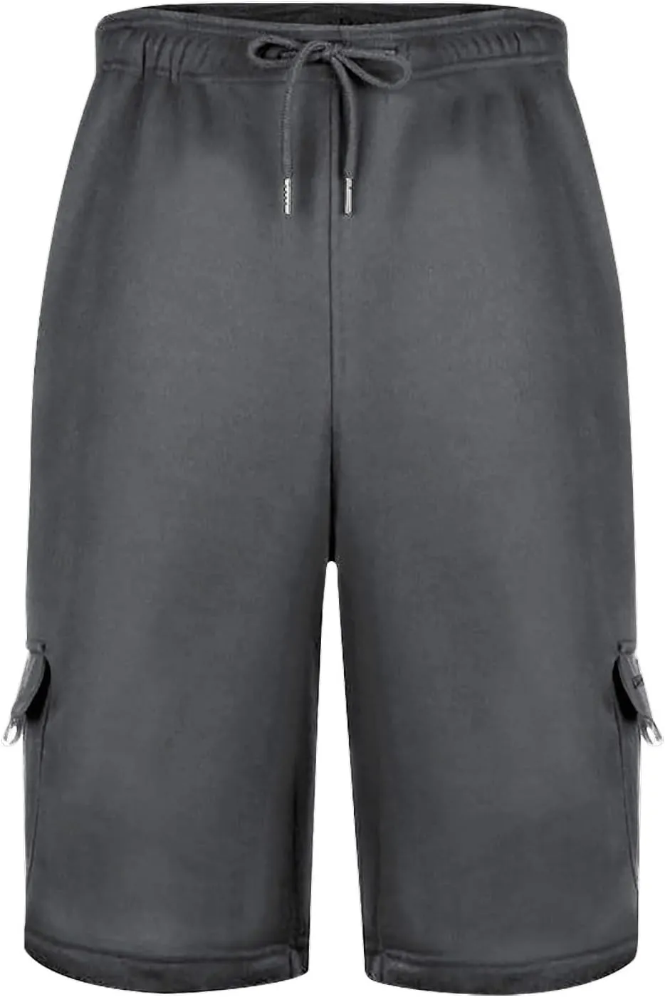 JIEMUXIU Cargo Shorts for Men Casual Drawstring Elastic Waist Athletic Cargo Shorts Workout Gym Jogger Shorts with 4 Pockets