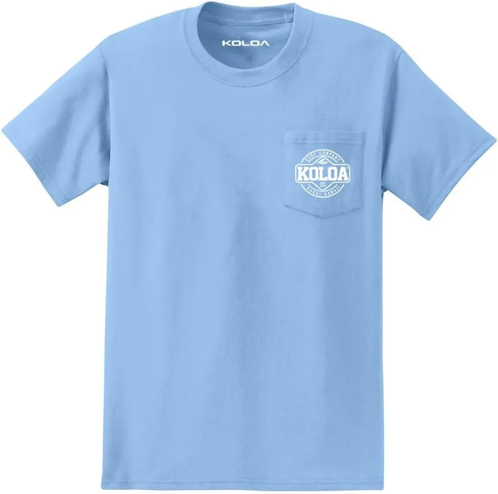 Joe's USA Koloa Surf Pocket Tees Graphic Heavyweight Cotton T-Shirts, Regular, Big & Tall
