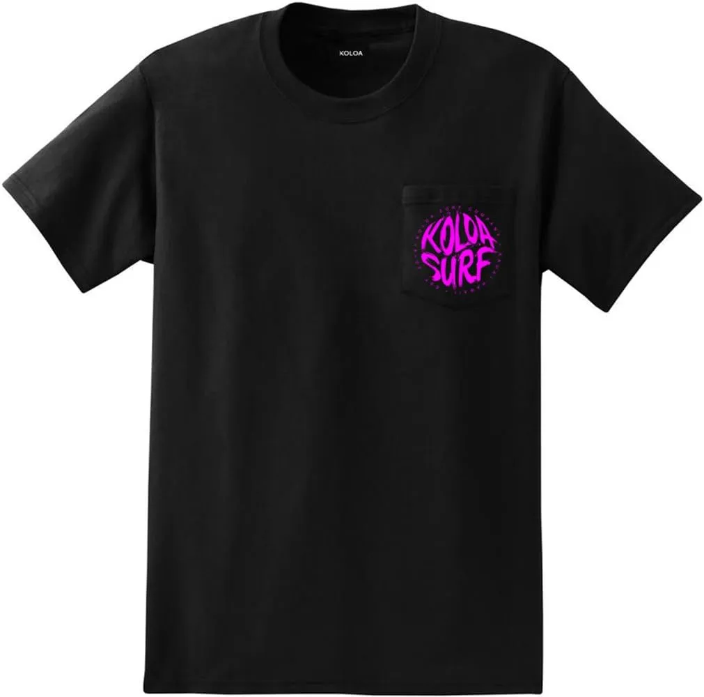 Joe's USA Koloa Surf Pocket Tees Graphic Heavyweight Cotton T-Shirts, Regular, Big & Tall
