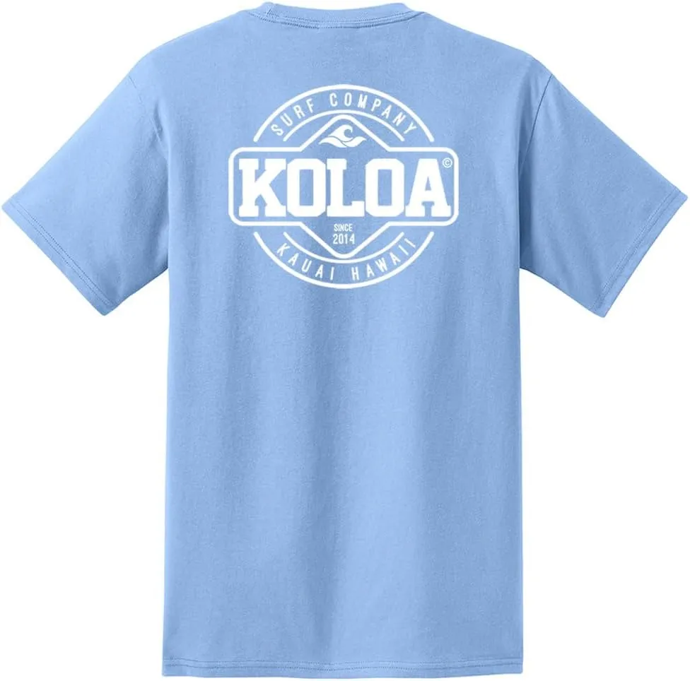 Joe's USA Koloa Surf Pocket Tees Graphic Heavyweight Cotton T-Shirts, Regular, Big & Tall