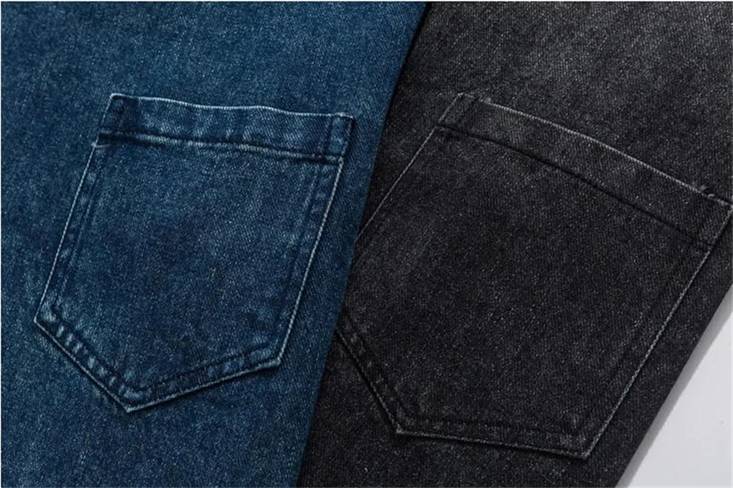Men Stand Collar Vintage Washed Denim Shirt City Streetwear Fashion Loose Long Sleeve Jeans Shirts Jacket