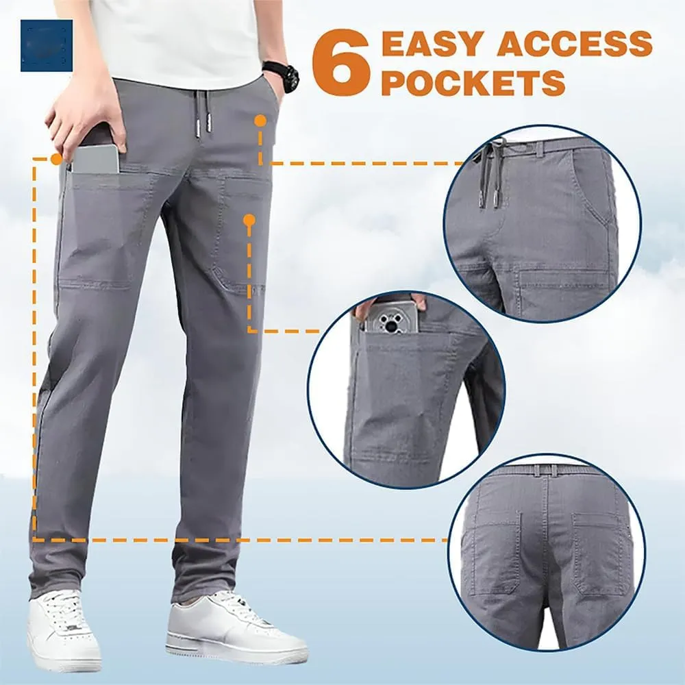 Mencomfy Cargo Pants,Multipants - high Stretch Multi-Pocket Durable Cargo Pants