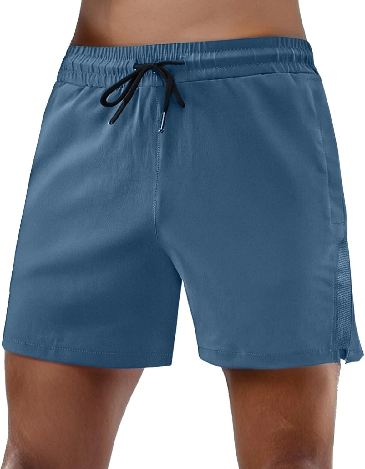 Men's Athletic Gym Shorts Running Workout Stretchy Breathable Quick Dry Shorts