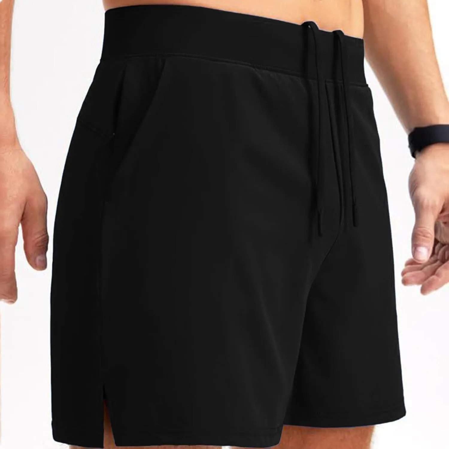 Mens Athletic Running Shorts Classic Stretch Waist Drawstring Quick Dry Work Short Pants Outdoor Gym Workout Shorts
