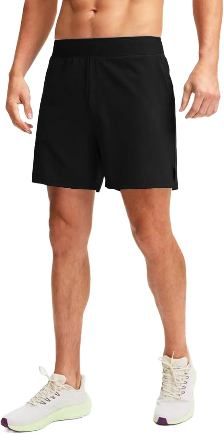 Mens Athletic Running Shorts Classic Stretch Waist Drawstring Quick Dry Work Short Pants Outdoor Gym Workout Shorts