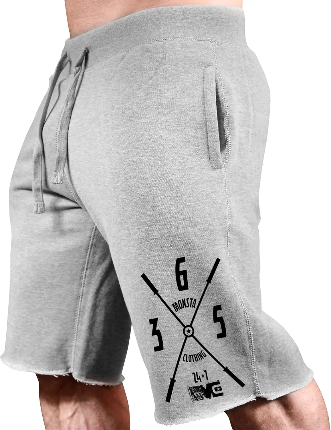 Men's Bodybuilding Workout (24/7/365) Gym Sweat Shorts