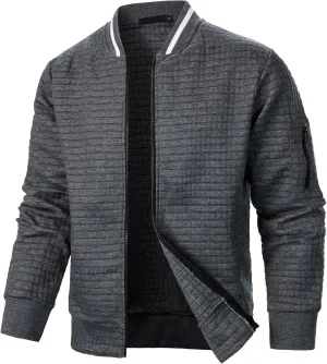 Men's Bomber Jacket Lightweight Casual Stylish Light Flight Jacket Breathable Windbreaker Varsity Jackets