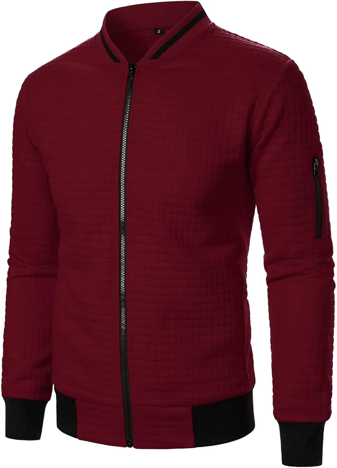 Men's Bomber Jacket Lightweight Casual Stylish Light Flight Jacket Breathable Windbreaker Varsity Jackets
