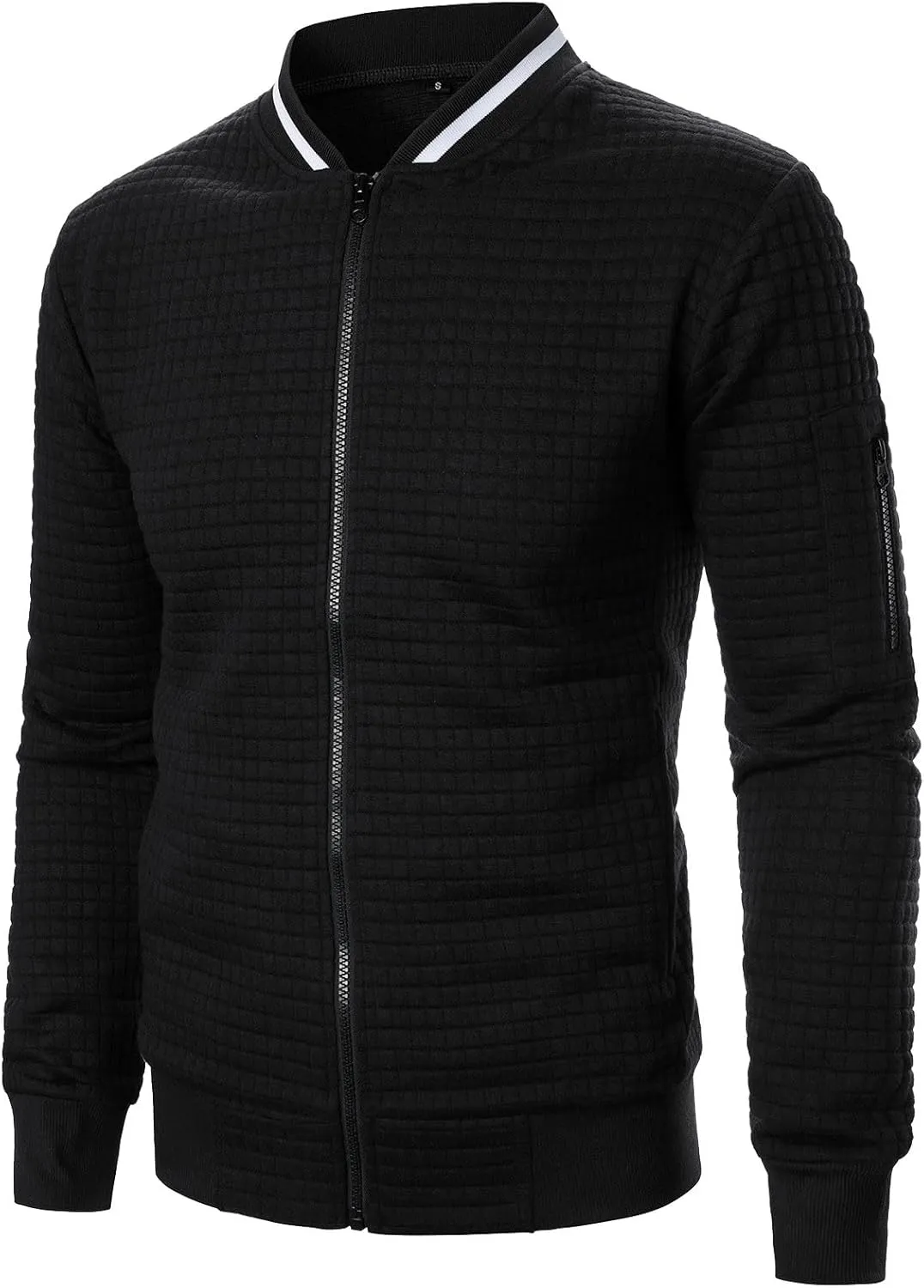 Men's Bomber Jacket Lightweight Casual Stylish Light Flight Jacket Breathable Windbreaker Varsity Jackets