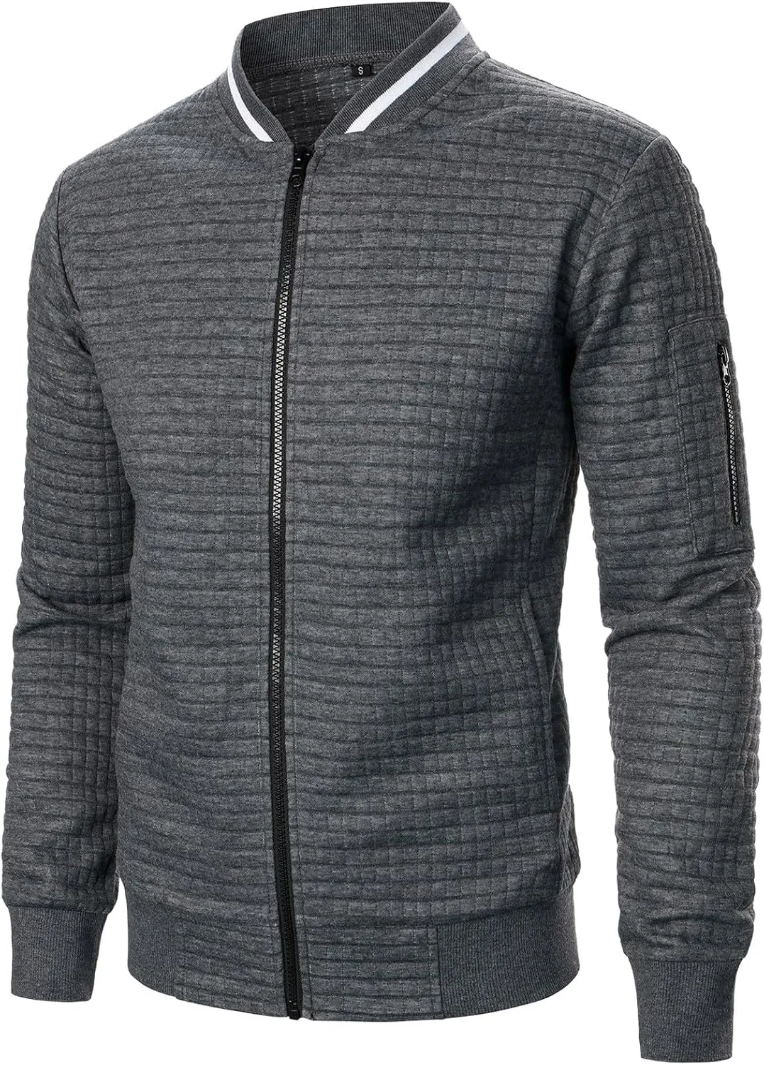 Men's Bomber Jacket Lightweight Casual Stylish Light Flight Jacket Breathable Windbreaker Varsity Jackets