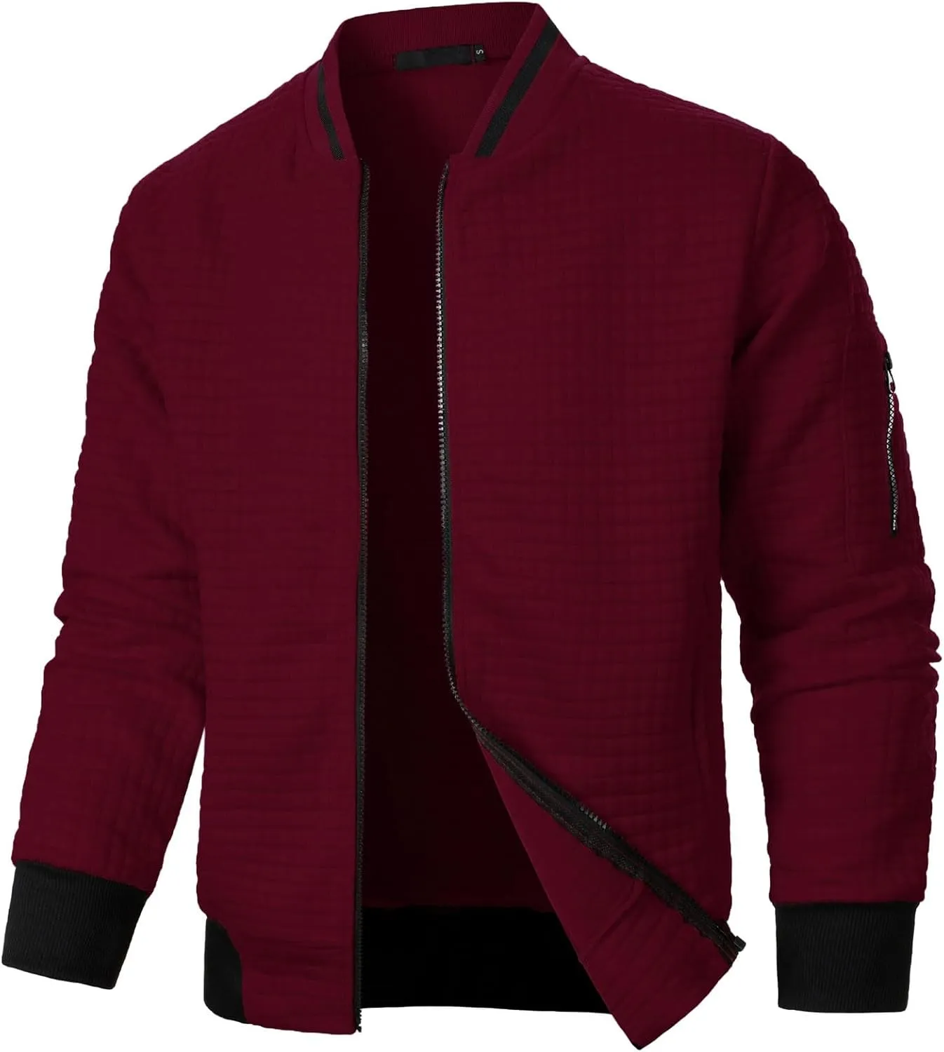 Men's Bomber Jacket Lightweight Casual Stylish Light Flight Jacket Breathable Windbreaker Varsity Jackets