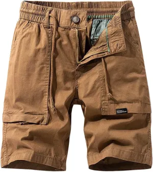 Men's Camo Cargo Shorts Relaxed Fit Multi-Pocket Outdoor Camouflage Cargo Shorts Cotton Outdoor Twill Camo Shorts