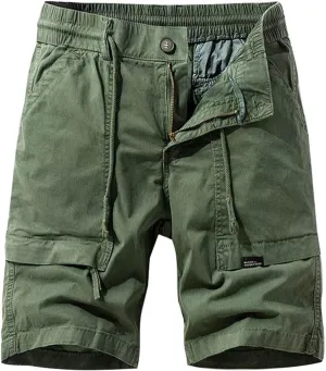 Men's Camo Cargo Shorts Relaxed Fit Multi-Pocket Outdoor Camouflage Cargo Shorts Cotton Outdoor Twill Camo Shorts