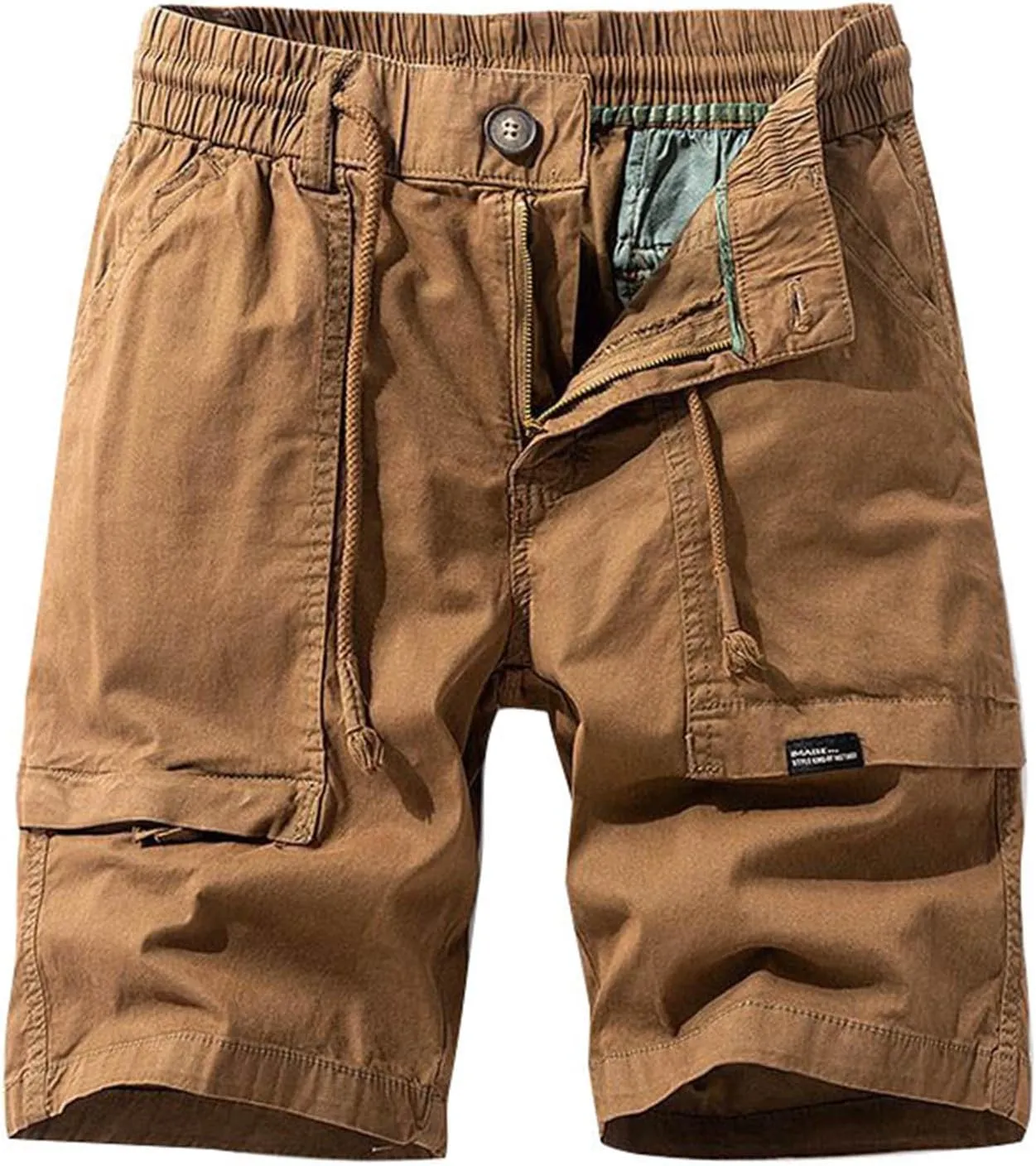Men's Camo Cargo Shorts Relaxed Fit Multi-Pocket Outdoor Camouflage Cargo Shorts Cotton Outdoor Twill Camo Shorts