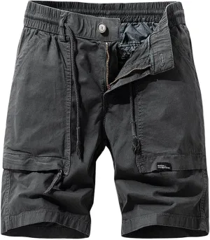 Men's Camo Cargo Shorts Relaxed Fit Multi-Pocket Outdoor Camouflage Cargo Shorts Cotton Outdoor Twill Camo Shorts