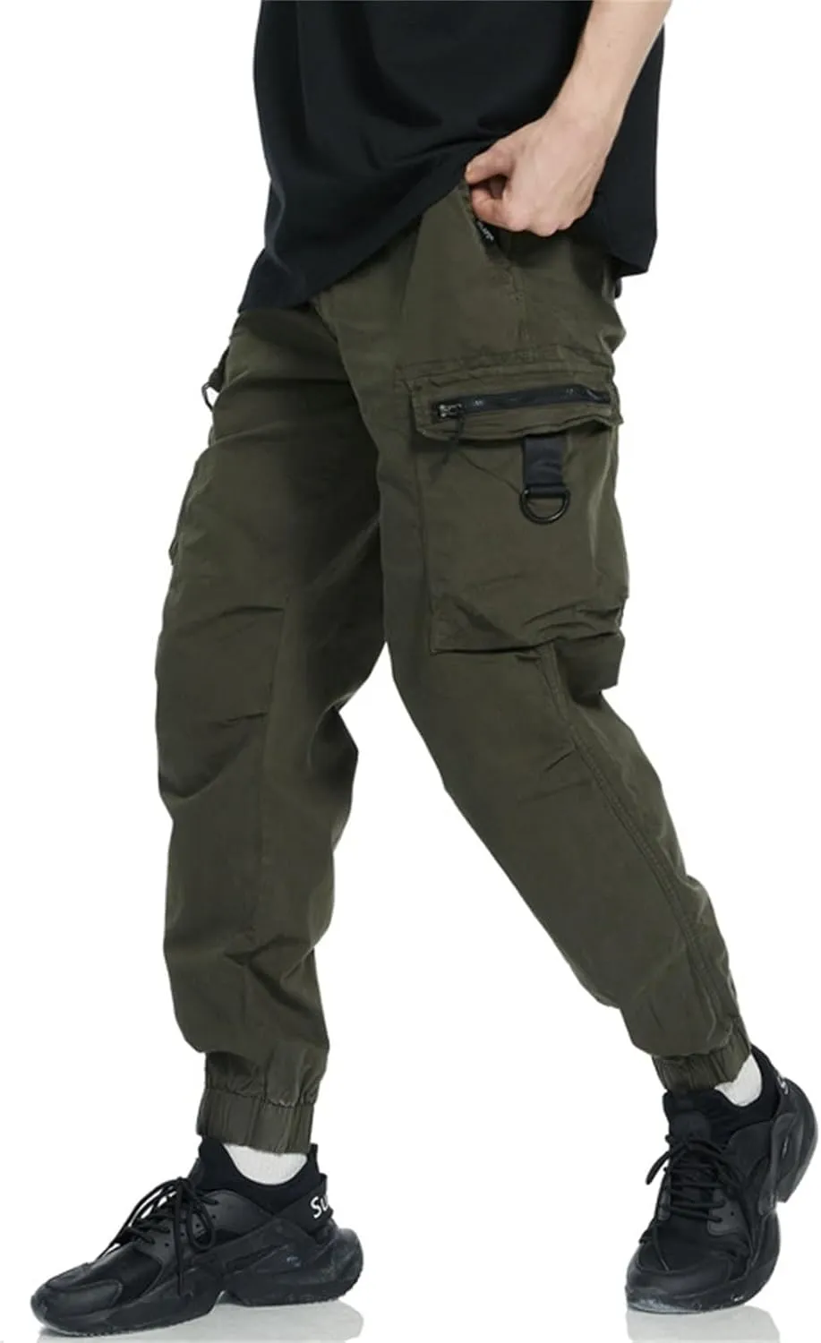 Mens Cargo Pants Workwear Pants for Men Flannel Lined Cargo Pants Men's High Stretch Multi-Pocket Cargo Pants Mens