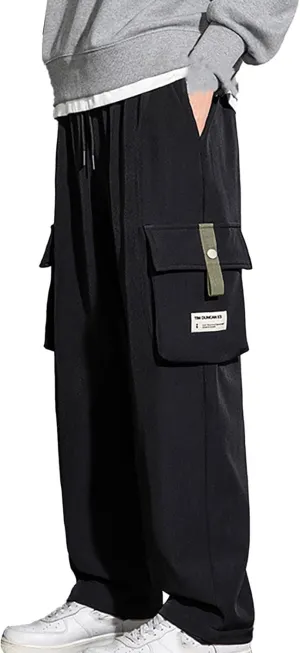 Mens Cargo Pants Workwear Pants for Men Flannel Lined Cargo Pants Men's High Stretch Multi-Pocket Cargo Pants Mens