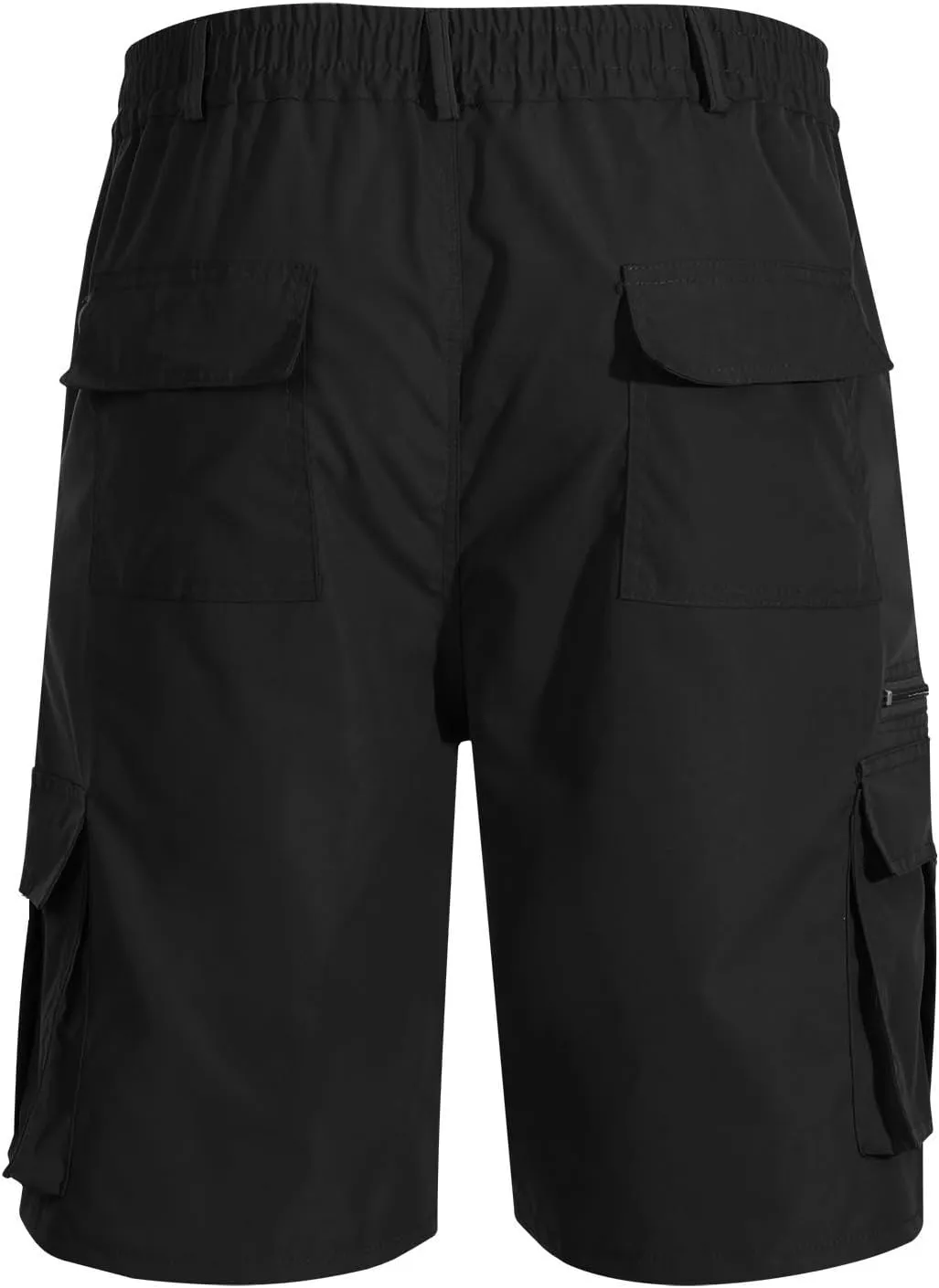 Mens Cargo Shorts Drawstring Elastic Waist Cargo Shorts Casual Loose Fit Lightweight Multi-Pockets Cargo Pants 2024