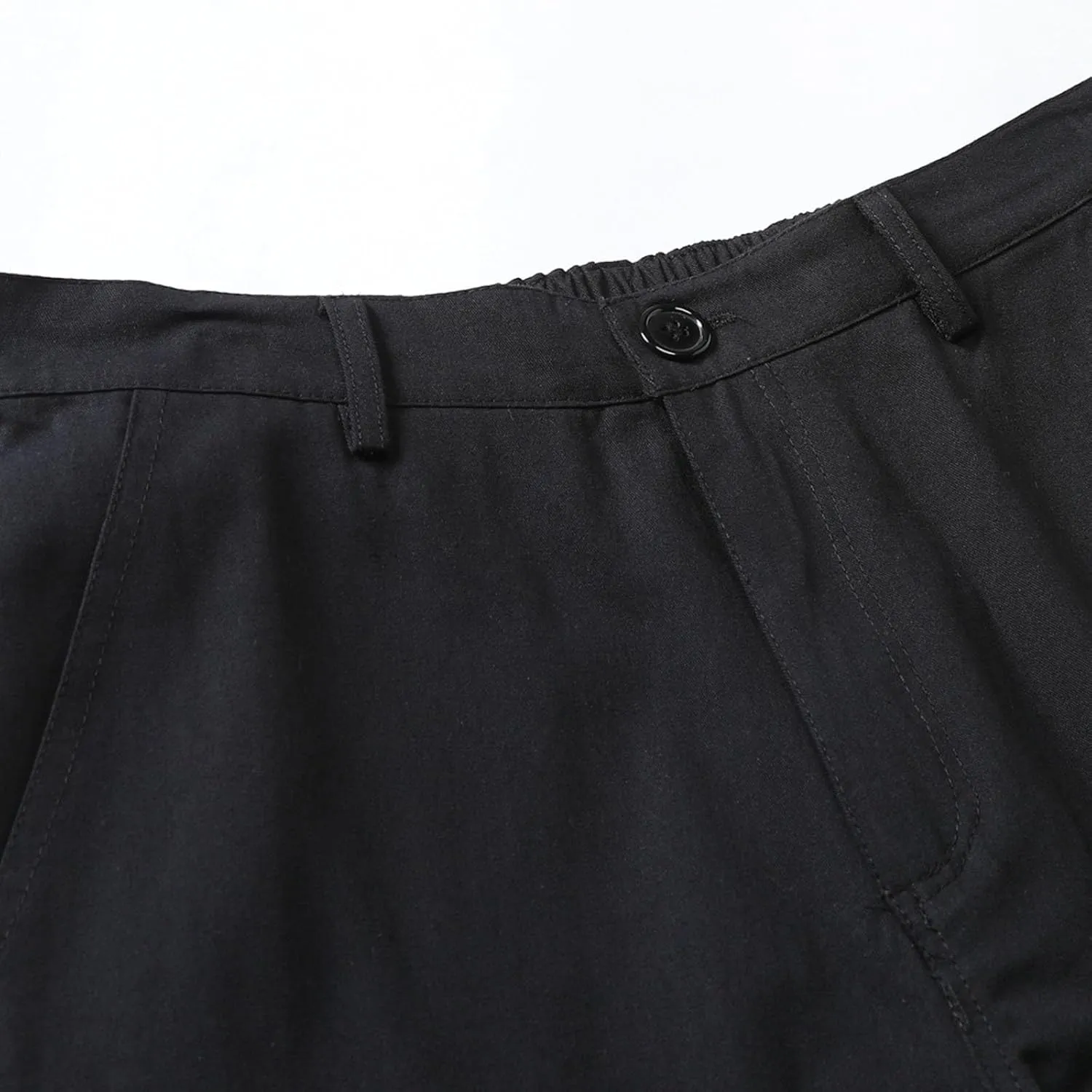 Men's Cargo Shorts Flat Front Button Lightweight Stretch Relaxed Fit Summer Pant 2025 Fishing Golf Shorts with Pocket
