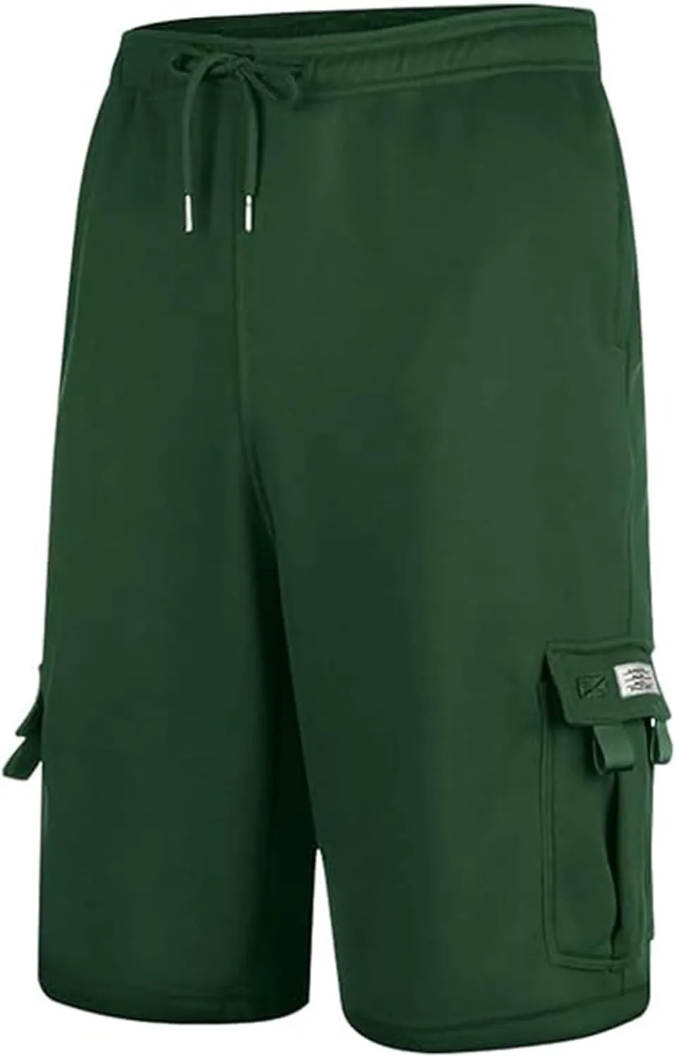 Mens Cargo Sweat Shorts Drawstring Elastic Waist Jogger Shorts Athletic Workout Gym Shorts Summer Trendy Casual Short