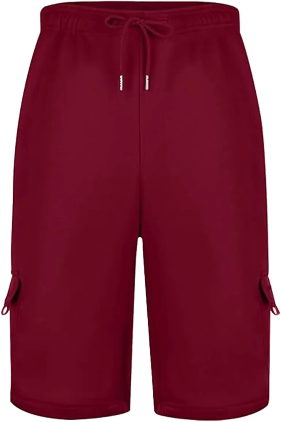 Mens Cargo Sweat Shorts Drawstring Elastic Waist Jogger Shorts Athletic Workout Gym Shorts Summer Trendy Casual Short