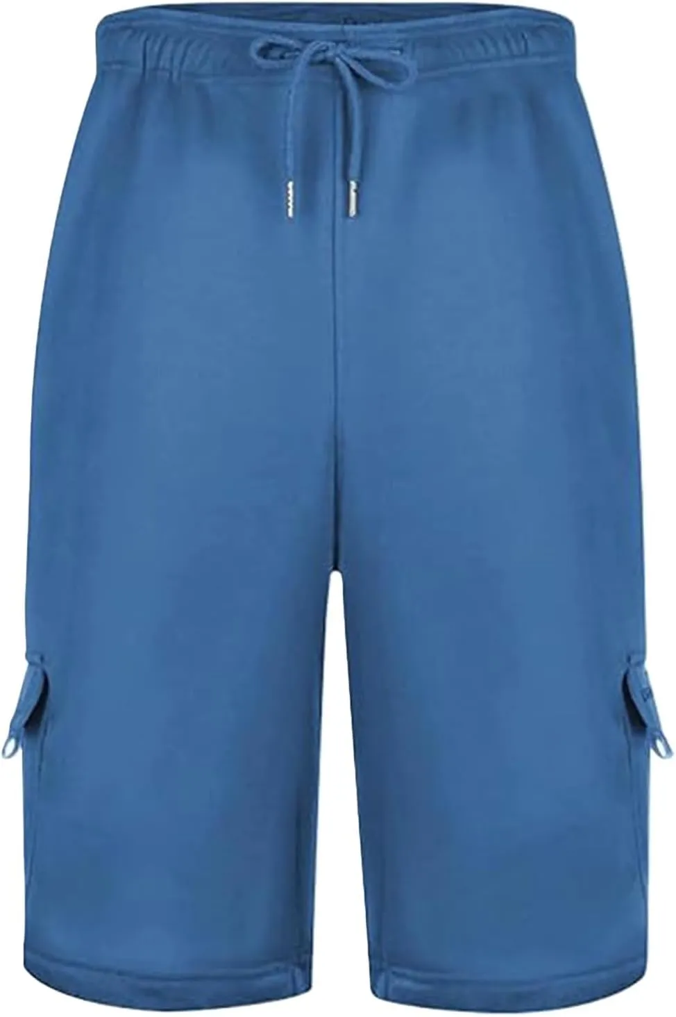 Mens Cargo Sweat Shorts Drawstring Elastic Waist Jogger Shorts Athletic Workout Gym Shorts Summer Trendy Casual Short