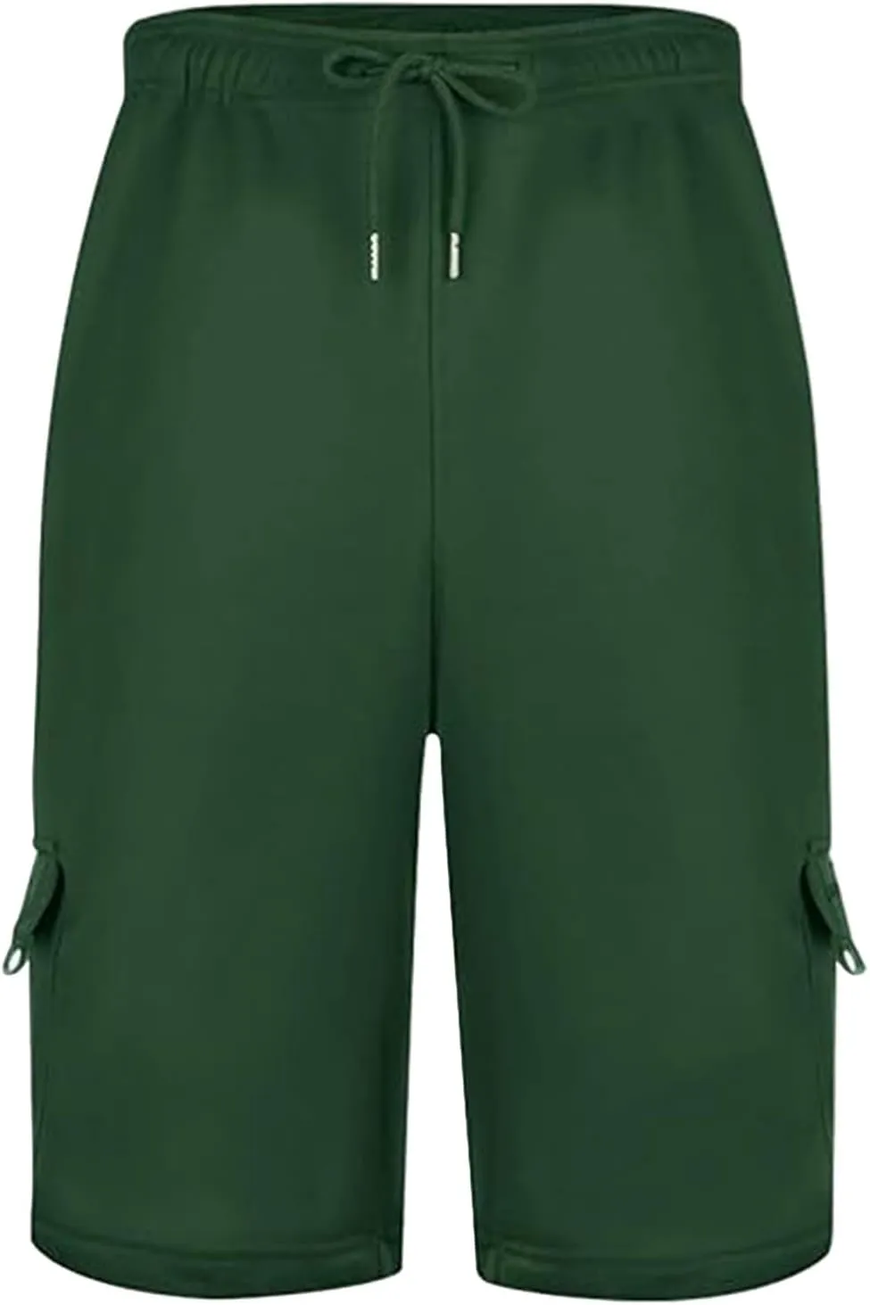 Mens Cargo Sweat Shorts Drawstring Elastic Waist Jogger Shorts Athletic Workout Gym Shorts Summer Trendy Casual Short