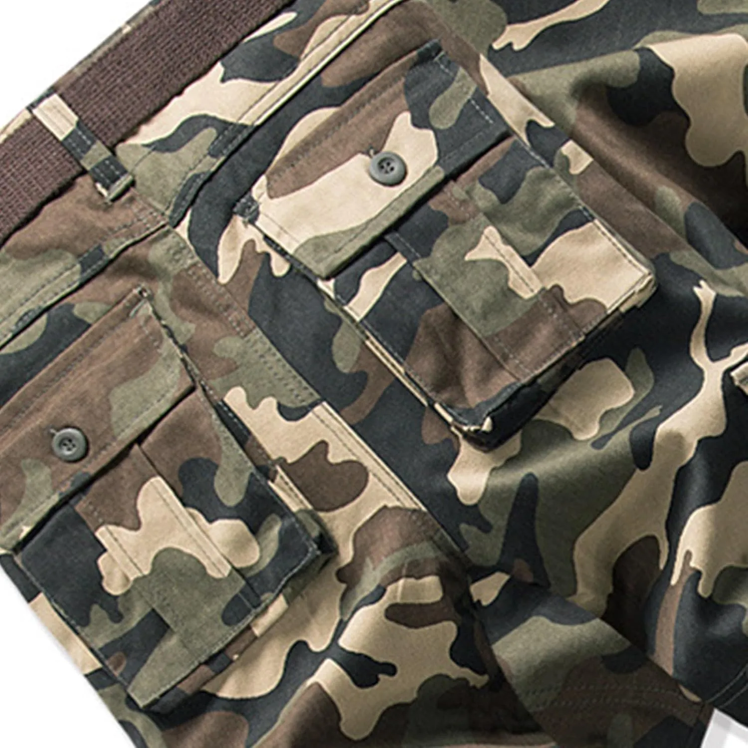 Men's Casual Cargo Pants Zipper Middle Waist Denim Long Pants Mens Loose Cargo Pants Men's Camo Cargo Pants