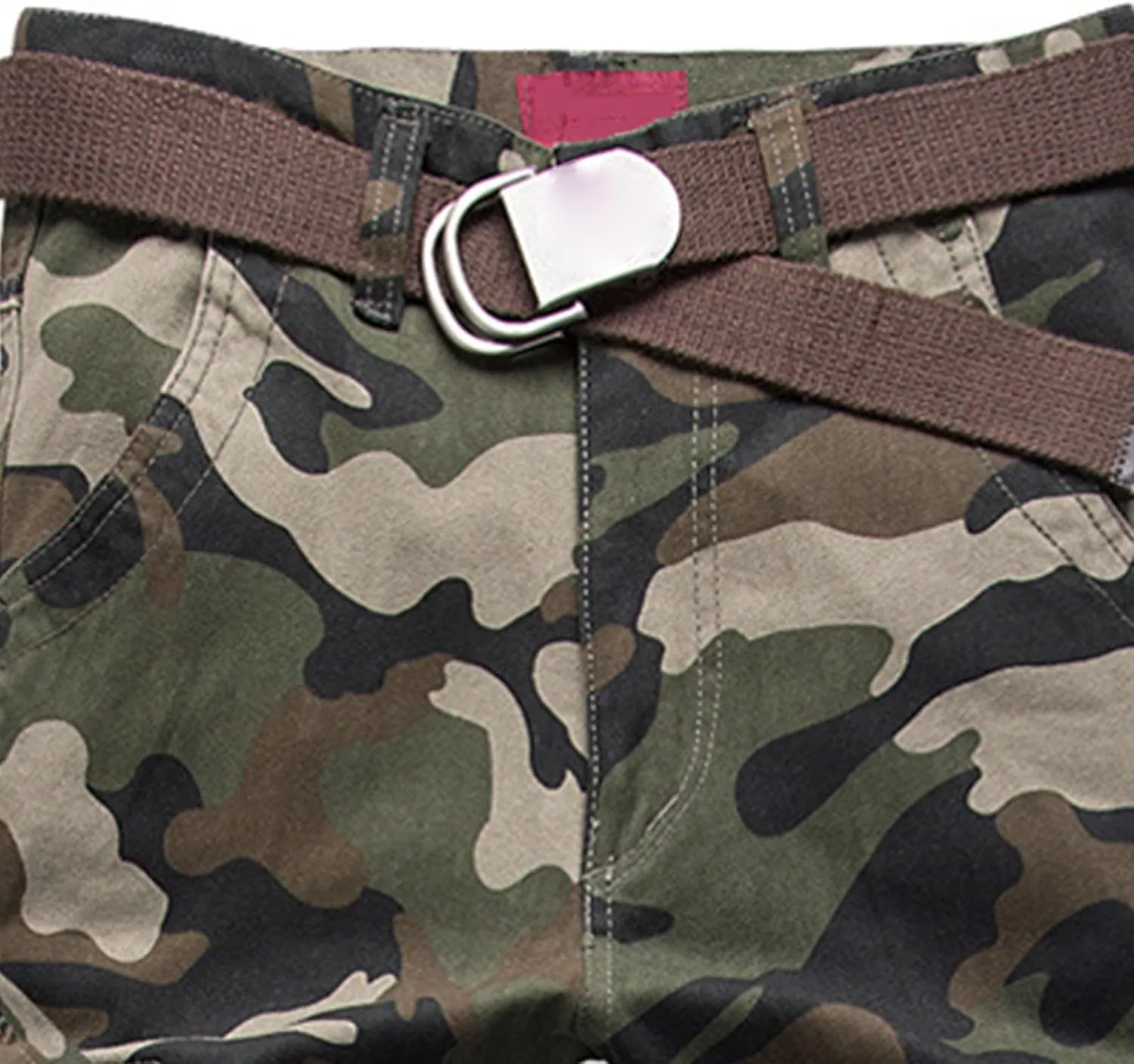 Men's Casual Cargo Pants Zipper Middle Waist Denim Long Pants Mens Loose Cargo Pants Men's Camo Cargo Pants