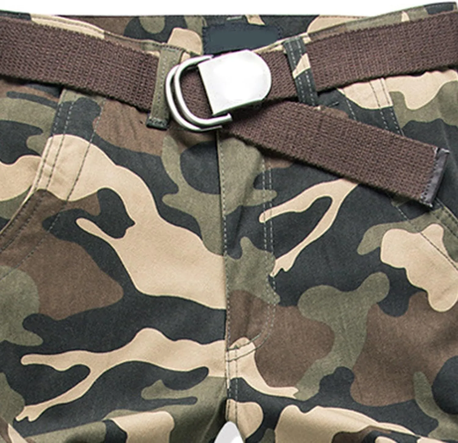 Men's Casual Cargo Pants Zipper Middle Waist Denim Long Pants Mens Loose Cargo Pants Men's Camo Cargo Pants