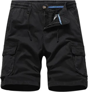 Men's Classic Relaxed Fit Cargo Short Work Short for Outdoor Short Classic Cargo Stretch Short with Shorts Cargo