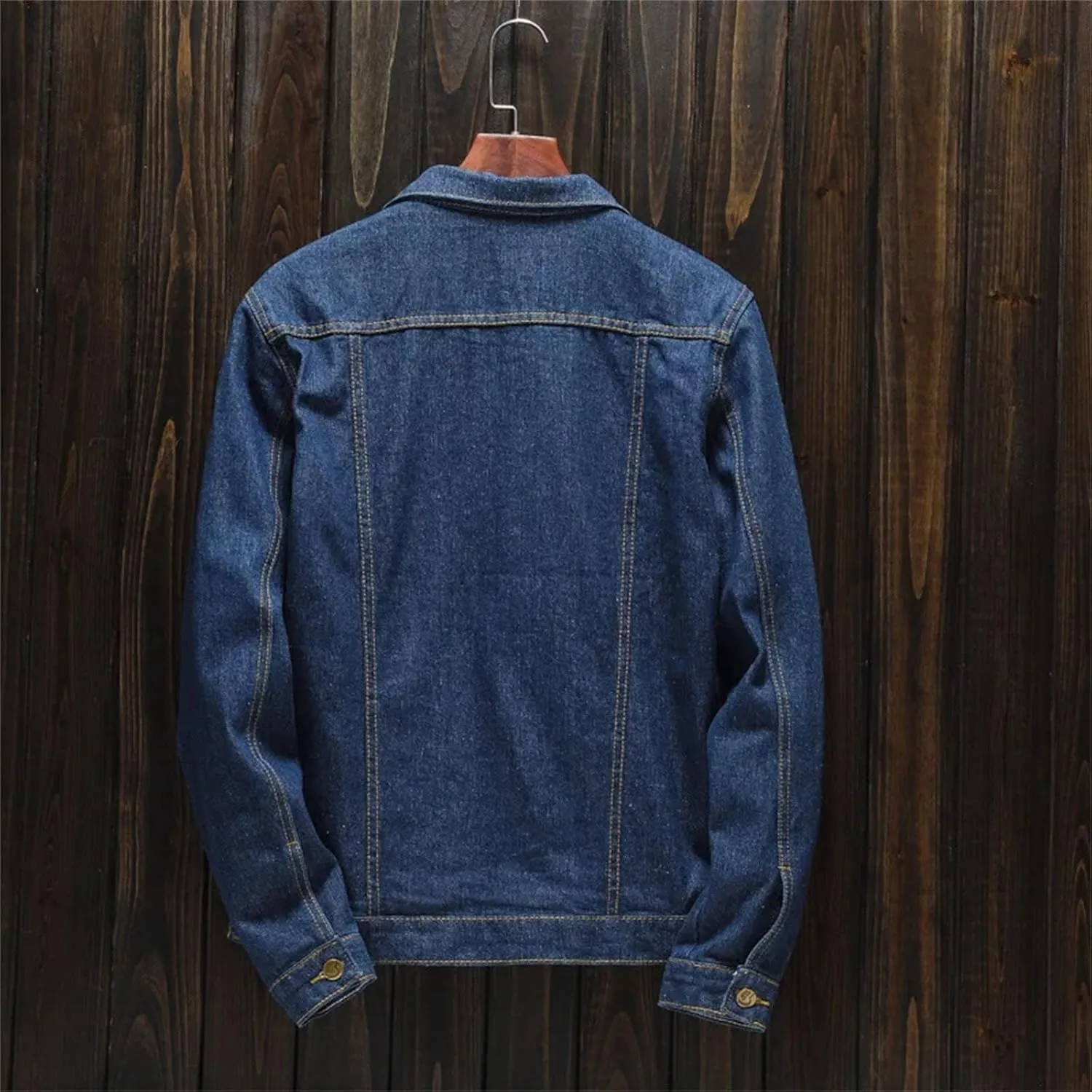 Men's Classic Slim Jean Jacket Men Plus Size Denim Jackets For Men Casual Lightweight Sport Jeans Coats