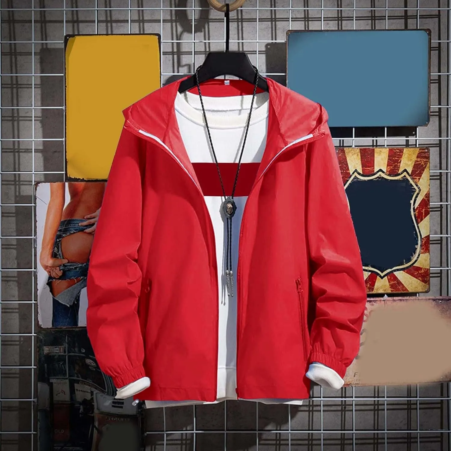 Men's Corduroy Bomber Jacket Lightweight Casual Stylish Light Flight Jacket Windbreaker Button Up Varsity Jackets