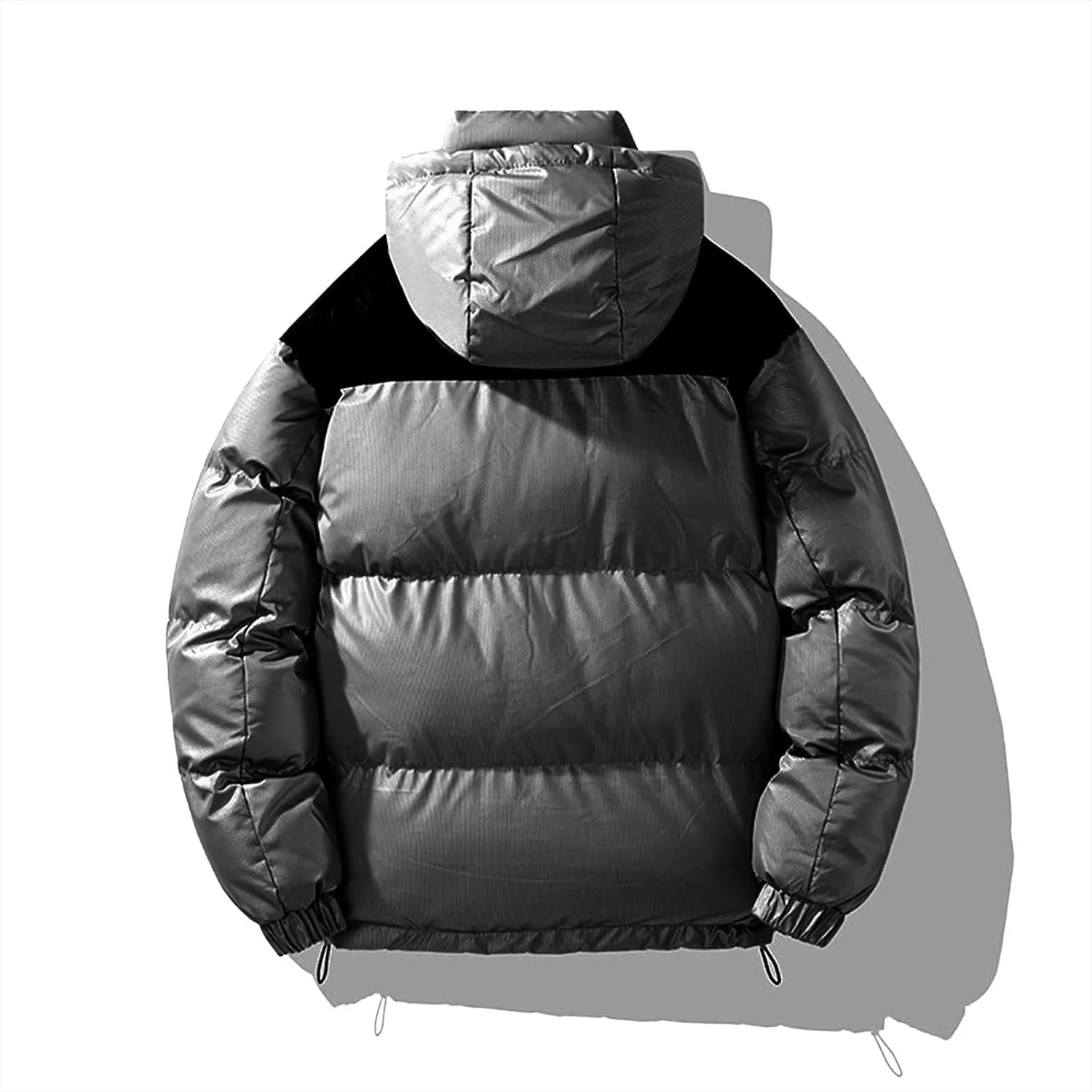Mens Down Puffer Jacket Winter Warm Hooded Bubble Coats
