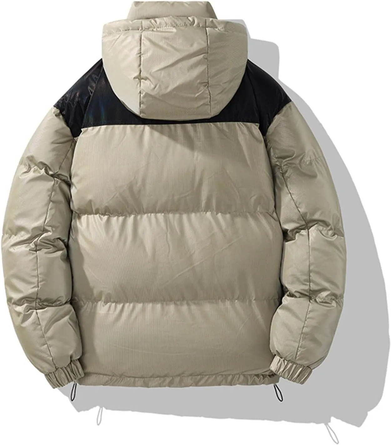 Mens Down Puffer Jacket Winter Warm Hooded Bubble Coats