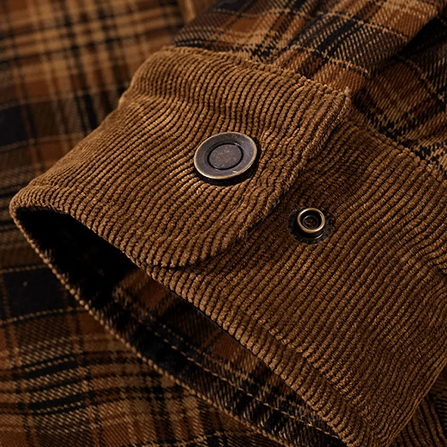 Men's Flannel Shirt Jacket Sherpa Lined Thicken Winter Jacket Button Down Fleece Heavyweight Casual Work Coat Outwear