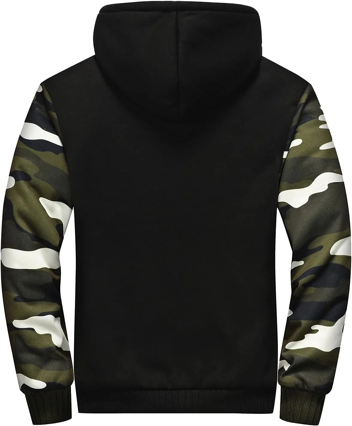 Mens Jacket Winter Heavyweight Workout Zip Long Sleeve Sherpa Lined Warm Hoodie Jackets Sweatshirt Coats Sports,S-5XL