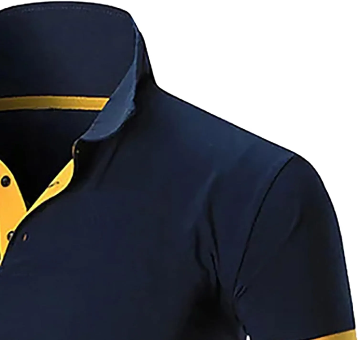 Mens Knit Polo Shirts Short Sleeve Casual Polo Sweaters Shirt Button V Neck Lapel Collared Sweater Cotton Basic Tees
