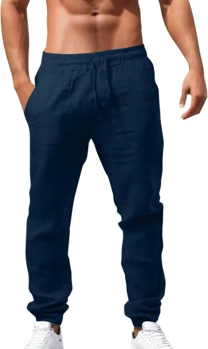 Men's Lightweight Jogging Pant Chinos Work Joggers Loose Fit Sports Casual Sweatpants Training Sweat Pants