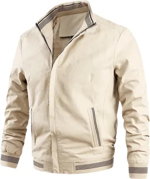 Men's Lightweight Varsity Jackets 2025 Casual Bomber Jacket Full Zip Windbreaker Fashion Jackets
