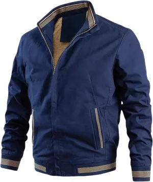 Men's Lightweight Varsity Jackets 2025 Casual Bomber Jacket Full Zip Windbreaker Fashion Jackets